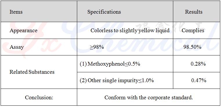 China Factory Supply 2-(2-Methoxyphenoxy)ethylamine CAS 1836-62-0 for sale