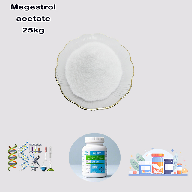 China Manufacturer Supply High Quality Best Price Megestrol acetate CAS 595-33-5