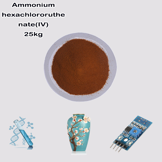 China Chemical Factory Supply High Quality Ammonium hexachlororuthenate(IV), 99% CAS 18746-63-9 for sale