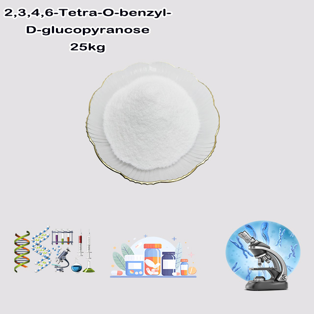 Manufacturer Supply High Quality 99% Best Price 2,3,4,6-Tetra-O-benzyl-D-glucopyranose CAS 4132-28-9 with good service