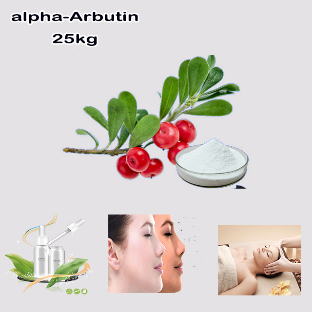 Bulk Price CAS 84380-01-8 Cosmetic Grade Skin Whitening 99% Purity Alpha-Arbutin Powder with good service