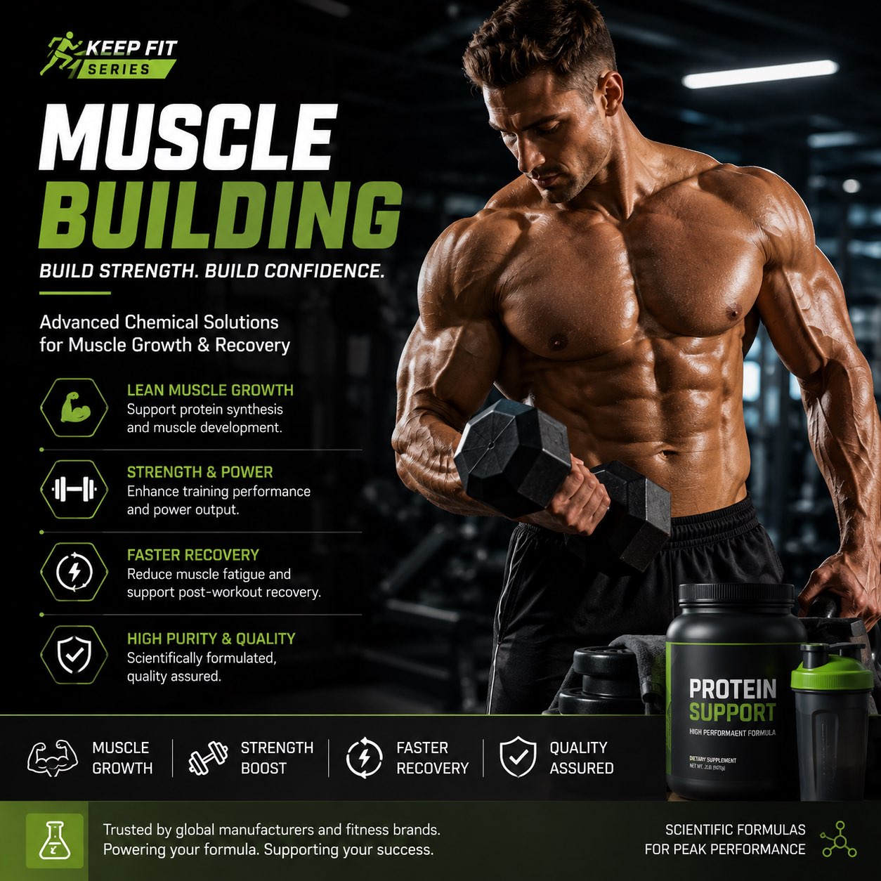 MUSCLE-BUILDING Raw Materials