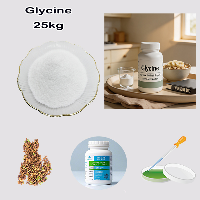 China Factory Supply High Quality Best Price Glycine CAS 56-40-6 for sports keep fit products