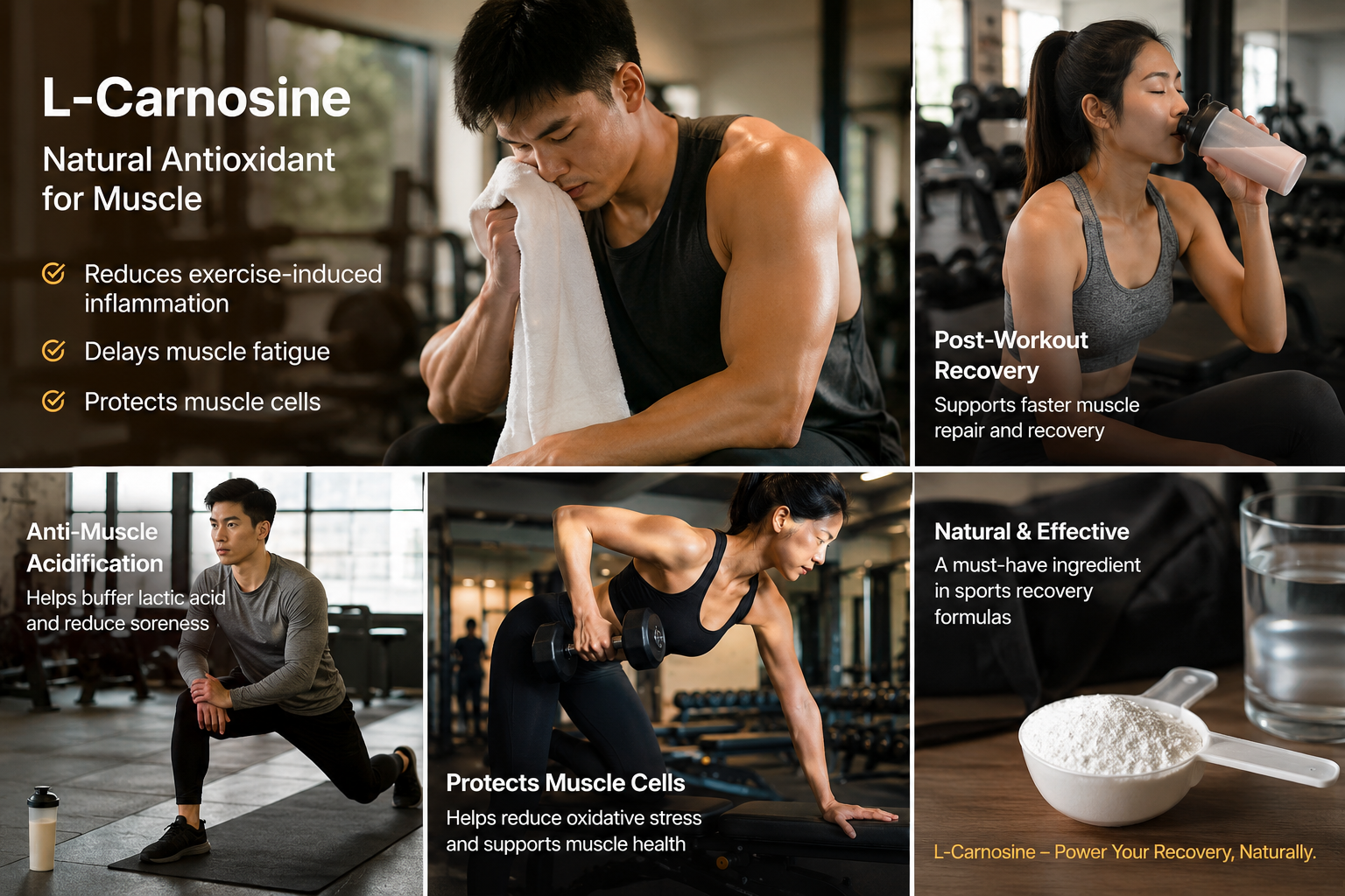 Factory Supply Hot Sale High Quality 99.38% sport raw ingredients L-Carnosine CAS 305-84-0 with good service for sale