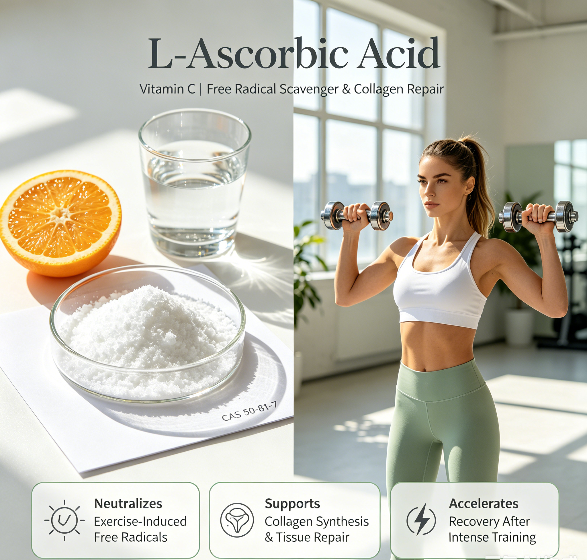 Chemical Sports recovery Manufacturer High Quality Best Price Ascorbic Acid CAS 50-81-7 with good service for sale