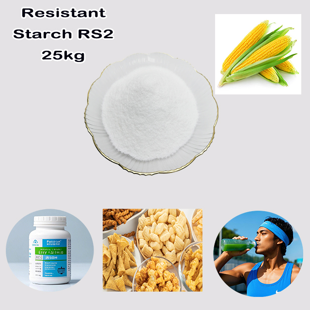 Chemical Factory Supply High Quality Best Price Resistant Starch RS2 (High Amylose) for sport food products with good service for sale