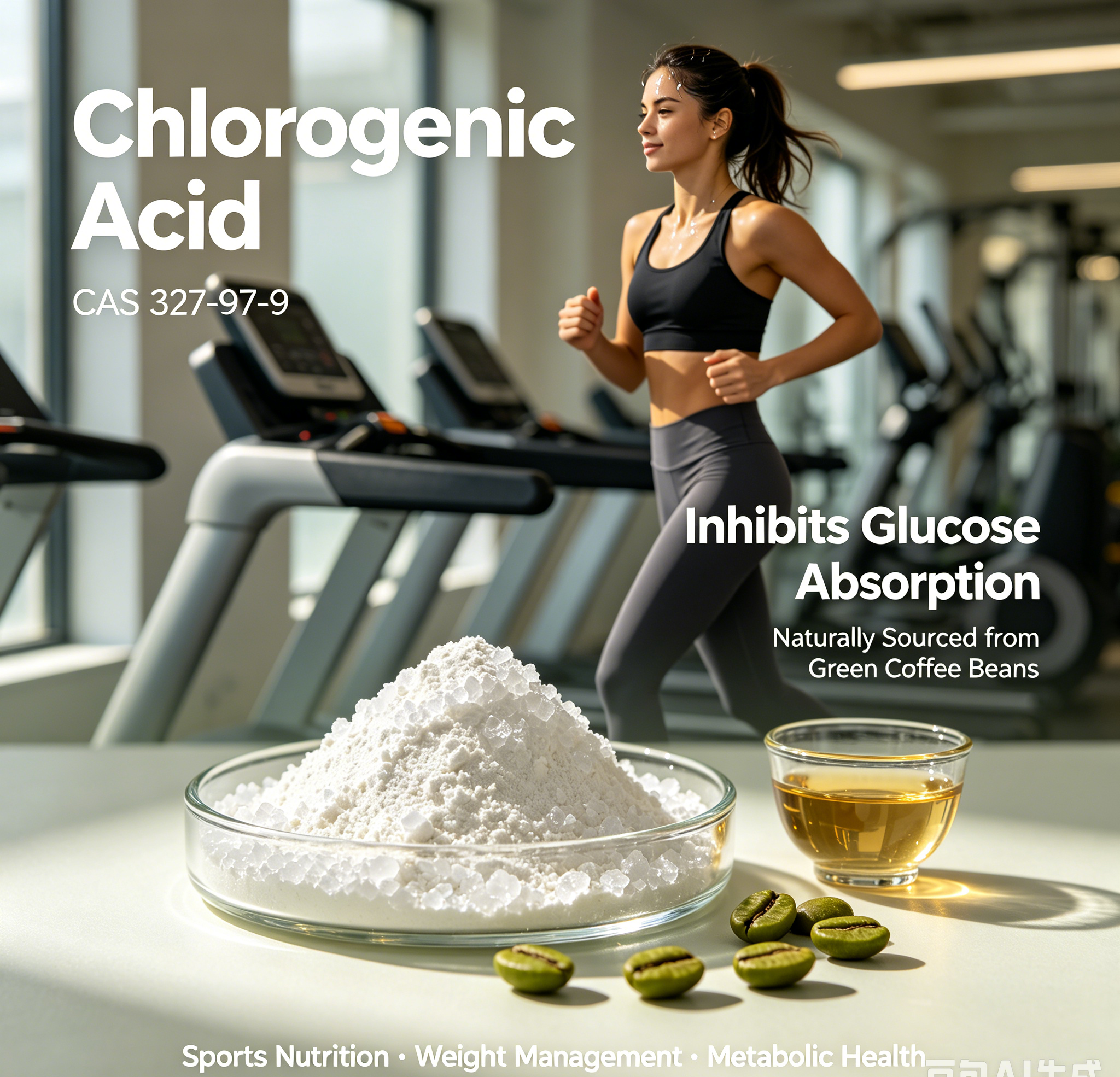 Supplier Sport Food Grade High Quality Best Price Chlorogenic acid CAS 327-97-9 with good service for sale