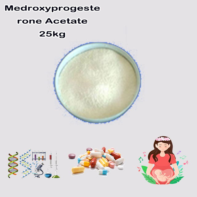 China Factory Supply Hot Sale High Purity Medroxyprogesterone Acetate CAS 71-58-9 with good service for sale