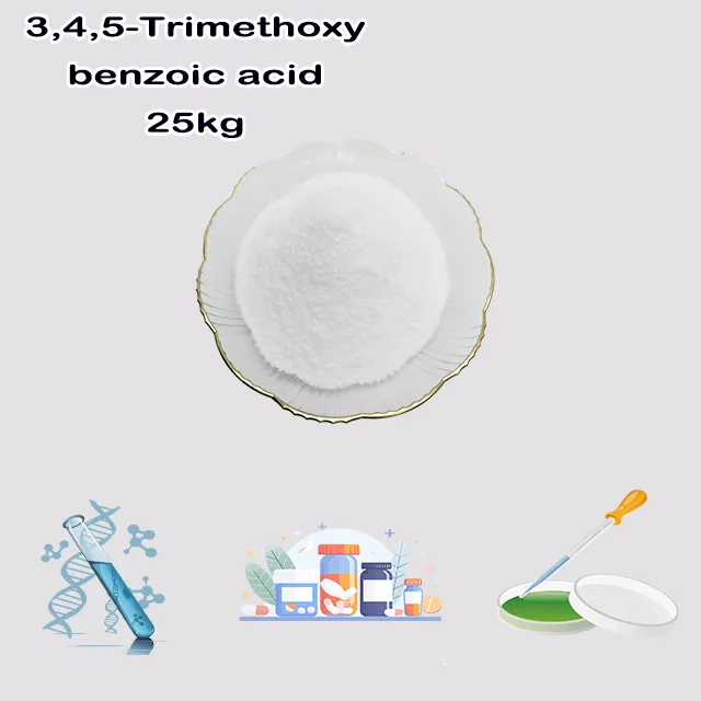 Factory Supply High Quality Best Price 3,4,5-Trimethoxy benzoic acid CAS 118-41-2 with good service for sale