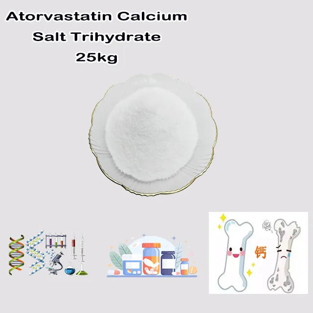 Factory Supply API Grade High Quality Best Price Atorvastatin Calcium Salt Trihydrate CAS 344423-98-9 for sale